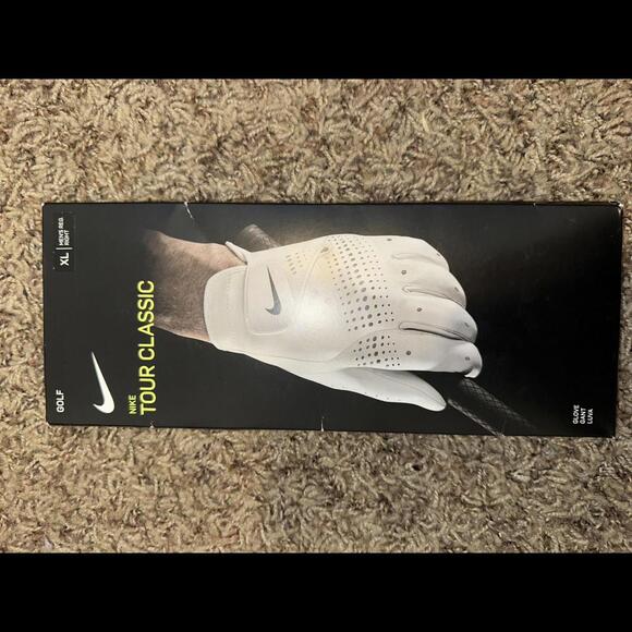 Nike Tour Classic Men’s Regular White Right Golf Glove New - Picture 1 of 12